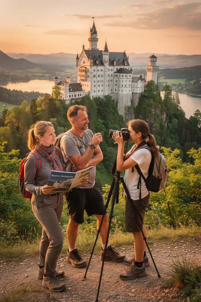 Blick auf malerische deutsche Landschaften entlang einer regionalen Reiseroute mit grünen Hügeln und historischen Dörfern.